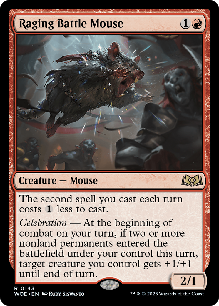 Raging Battle Mouse [Wilds of Eldraine] - Español