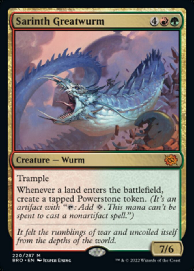 Sarinth Greatwurm [The Brothers' War] - Español