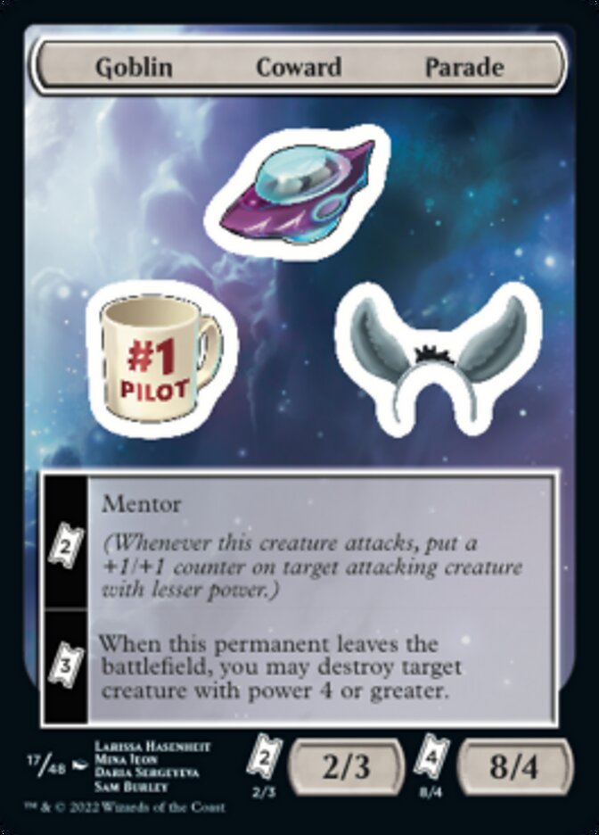 Goblin Coward Parade [Unfinity Stickers] 