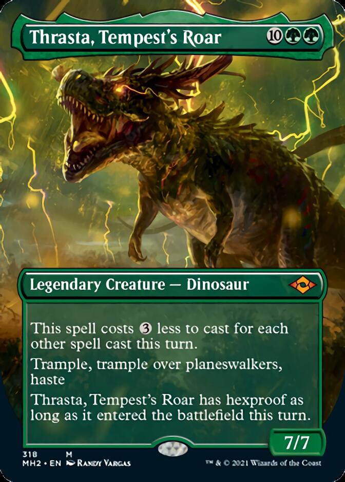 Thrasta, Tempest's Roar (Borderless Alternate Art) [Modern Horizons 2] 