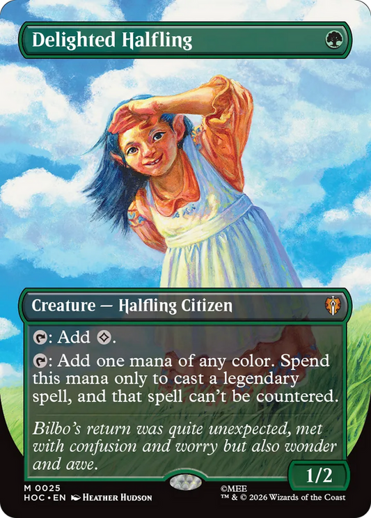 Delighted Halfling (Borderless) [The Hobbit: Eternal-Legal] - Español