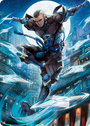 Kaito Shizuki 1 Art Card [Kamigawa: Neon Dynasty Art Series]