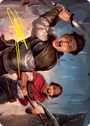 Daybreak Combatants Art Card (Gold-Stamped Signature) [Innistrad: Crimson Vow Art Series]
