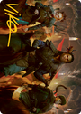 Candlelit Cavalry Art Card (Gold-Stamped Signature) [Innistrad: Midnight Hunt Art Series]