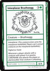Interplanar Brushwagg (2021 Edition) [Mystery Booster Playtest Cards]