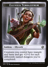 Wolf // Ellywick Tumblestrum Emblem Double-Sided Token [Dungeons & Dragons: Adventures in the Forgotten Realms Tokens]