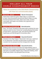 2003 World Championships Ad [World Championship Decks 2003]