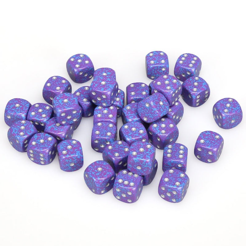 DADOS CHESSEX 12MM D6 SPECKLED SILVER TETRA