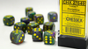 DADOS CHESSEX FESTIVE RIO/YELLOW D6 16MM