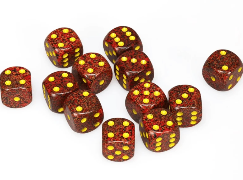 DADOS CHESSEX SPECKLED MERCURY D6 16MM 