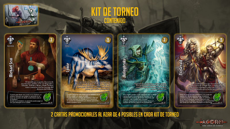 KIT DE TORNEO ACERO 100 AÑOS DE GUERRA
