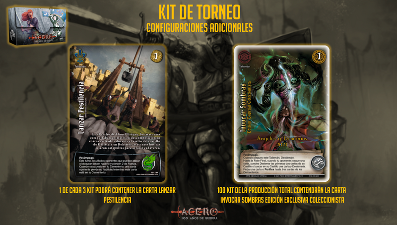 KIT DE TORNEO ACERO 100 AÑOS DE GUERRA