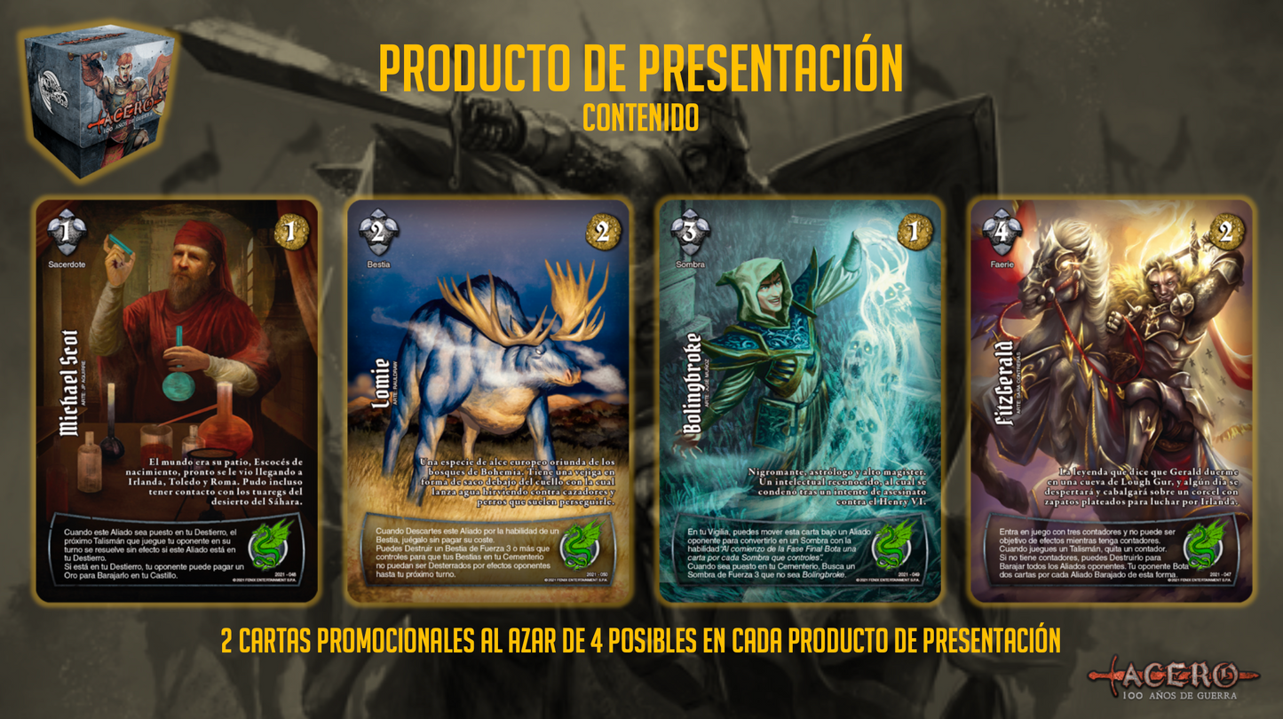 PRODUCTO DE PRESENTACION ACERO 100 AÑOS DE GUERRA