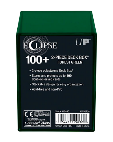 Ultra Pro Deckbox 2-Piece 100+ Eclipse Forest Green