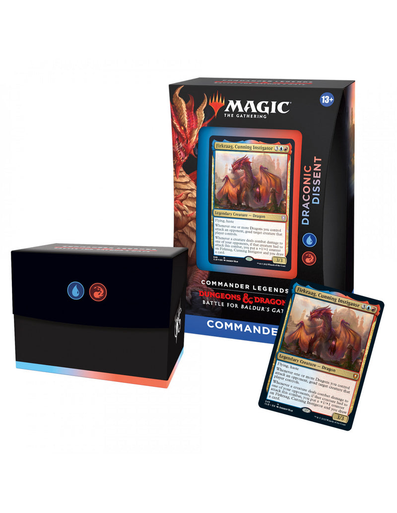 Mtg Commander Deck Legends Battle for Baldur's Gate - Draconic Dissent - Español