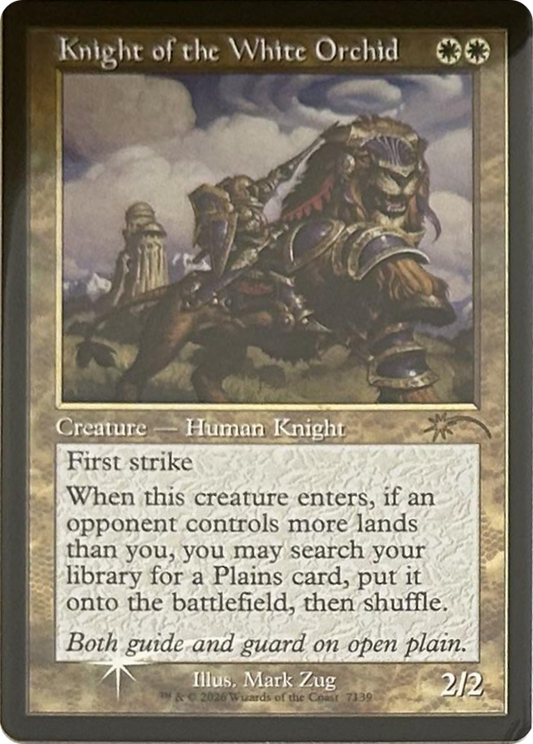 Knight of the White Orchid (7139) (Retro Frame) [Secret Lair Drop Series]