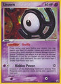 Unown (U) (U/28) [EX: Unseen Forces]