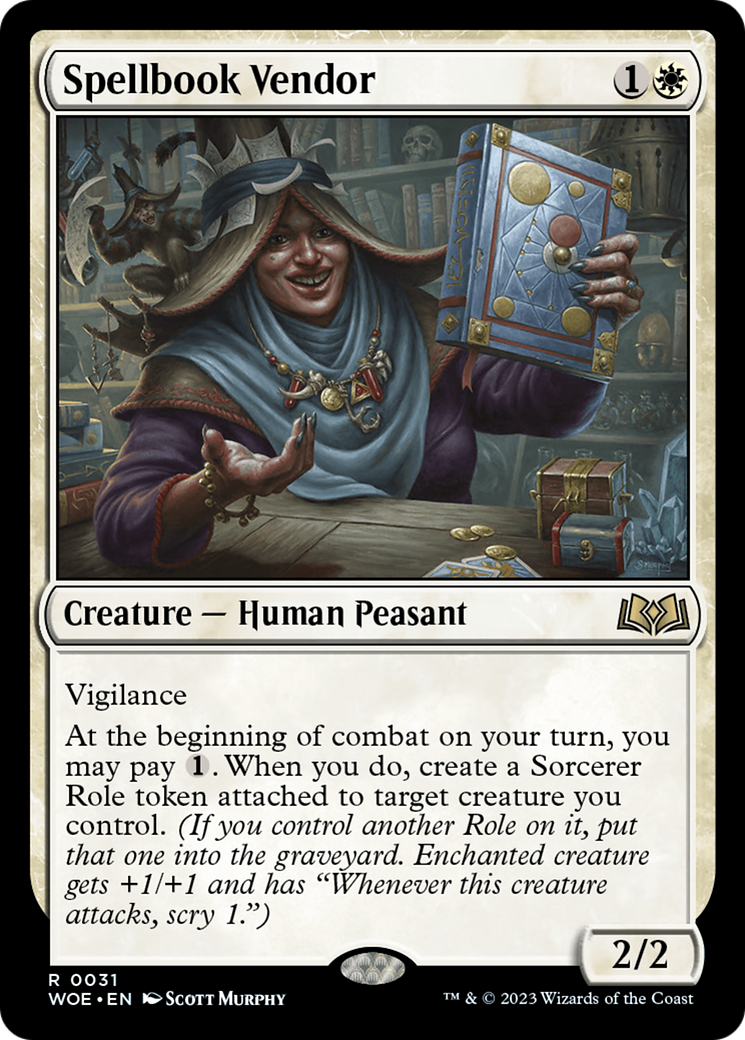 Spellbook Vendor [Wilds of Eldraine] - Español