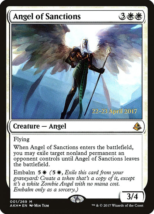 Angel of Sanctions [Amonkhet Prerelease Promos] 