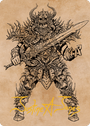 Sarevok, Deathbringer Art Card (Gold-Stamped Signature) [Commander Legends: Battle for Baldur's Gate Art Series]