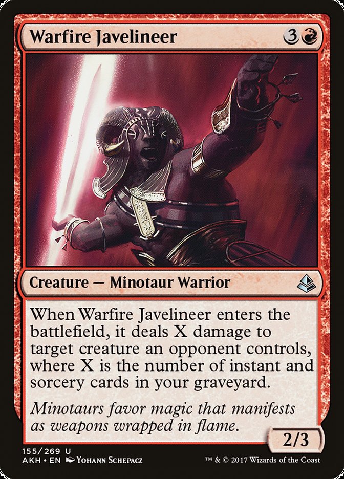 Warfire Javelineer [Amonkhet] 