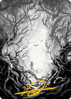 Forest 1 Art Card (Gold-Stamped Signature) [Innistrad: Midnight Hunt Art Series]