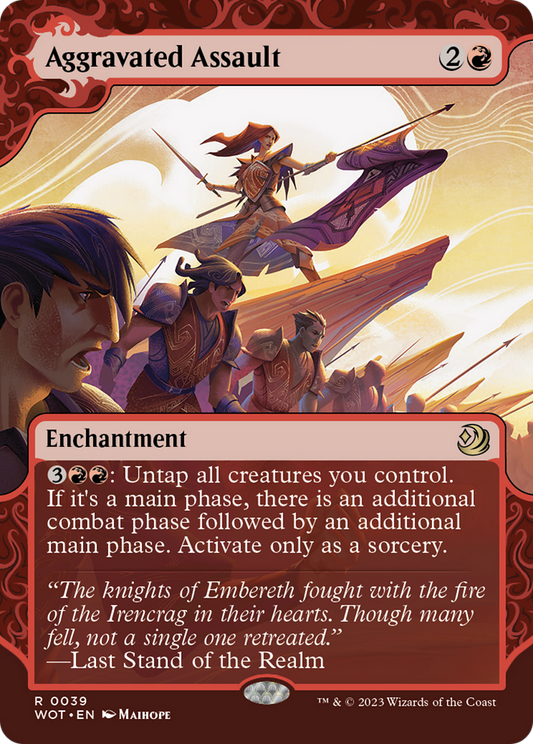 Aggravated Assault [Wilds of Eldraine: Enchanting Tales] - Español