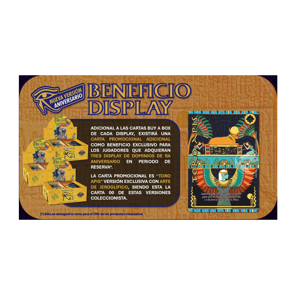 Mitos y Leyendas – Dominios De Ra Aniversario – Display De Sobres x 3 + Toro Apis
