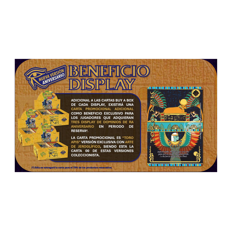 Mitos y Leyendas – Dominios De Ra Aniversario – Display De Sobres x 3 + Toro Apis