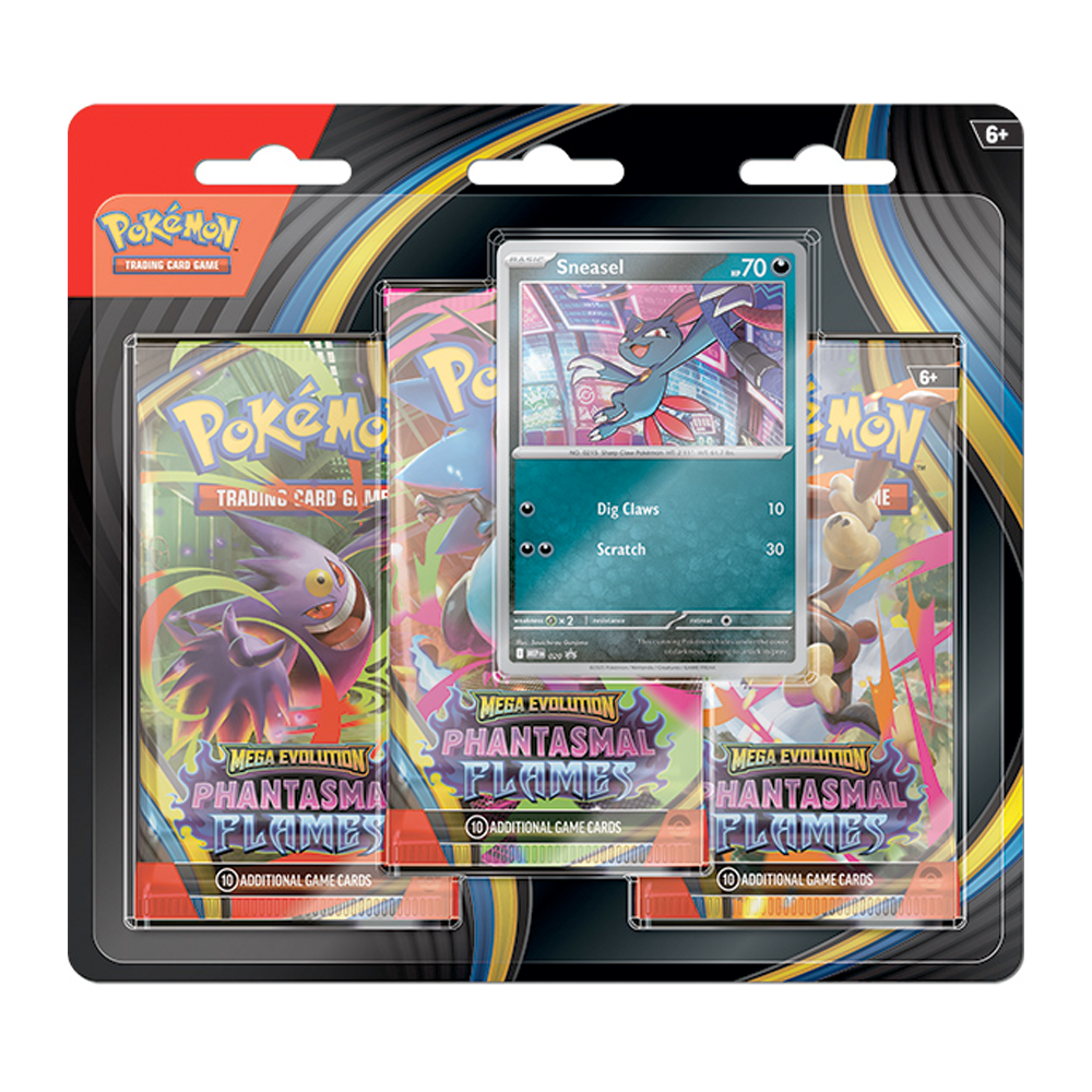 Pokémon - Mega Evolution 02 Phantasmal Flames- 3-Booster Bliste - Ingles