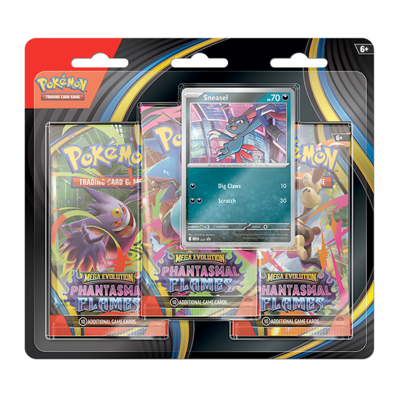 Pokémon - Mega Evolution 02 Phantasmal Flames- 3-Booster Bliste - Ingles