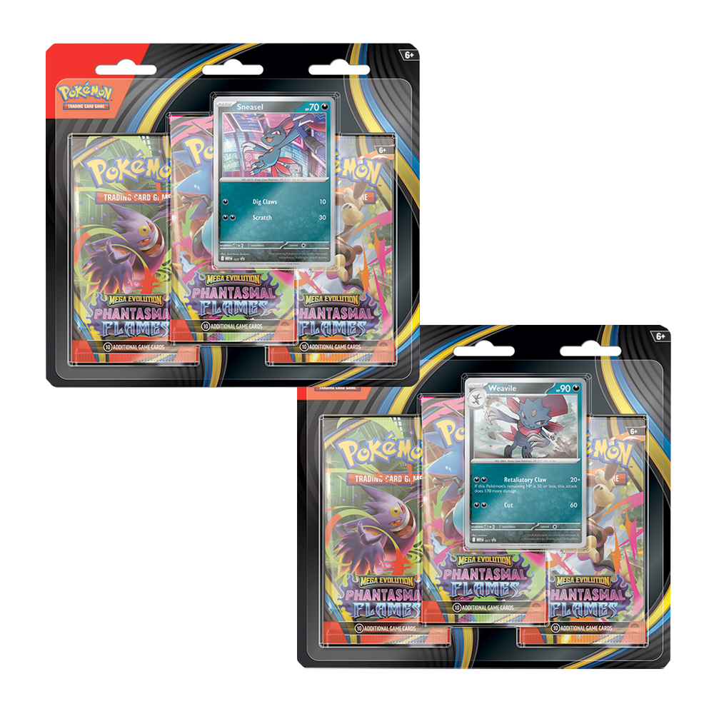 Pokémon - Mega Evolution 02 Phantasmal Flames- 3-Booster Bliste - Ingles