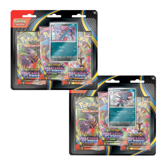 Pokémon - Mega Evolution 02 Phantasmal Flames- 3-Booster Bliste - Ingles