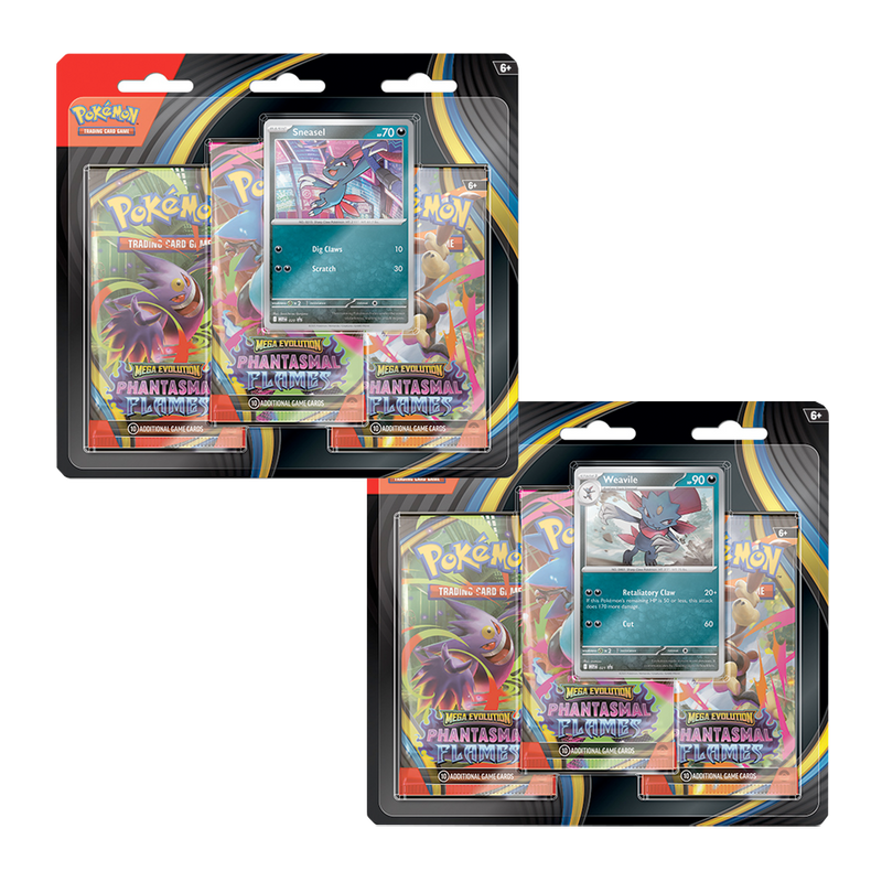 Pokémon - Mega Evolution 02 Phantasmal Flames- 3-Booster Bliste - Ingles