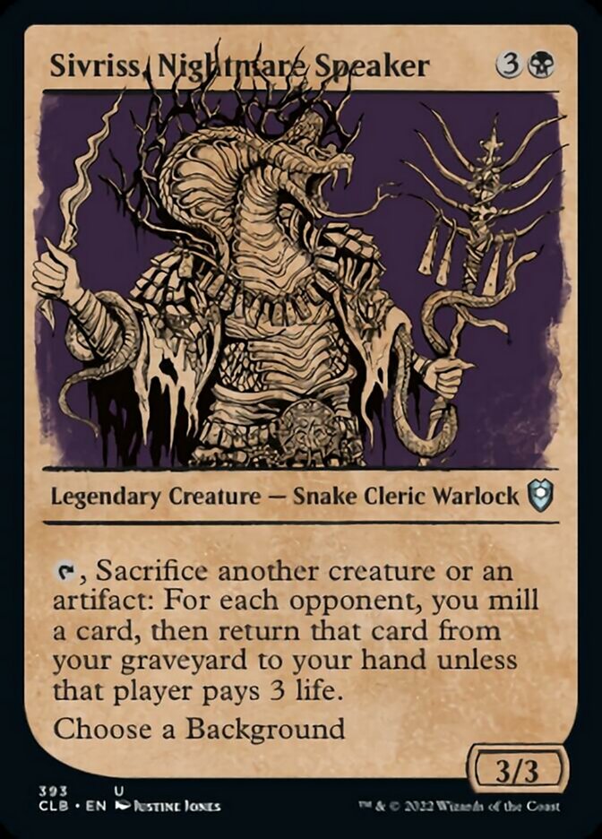 Sivriss, Nightmare Speaker (Showcase) [Commander Legends: Battle for Baldur's Gate] 