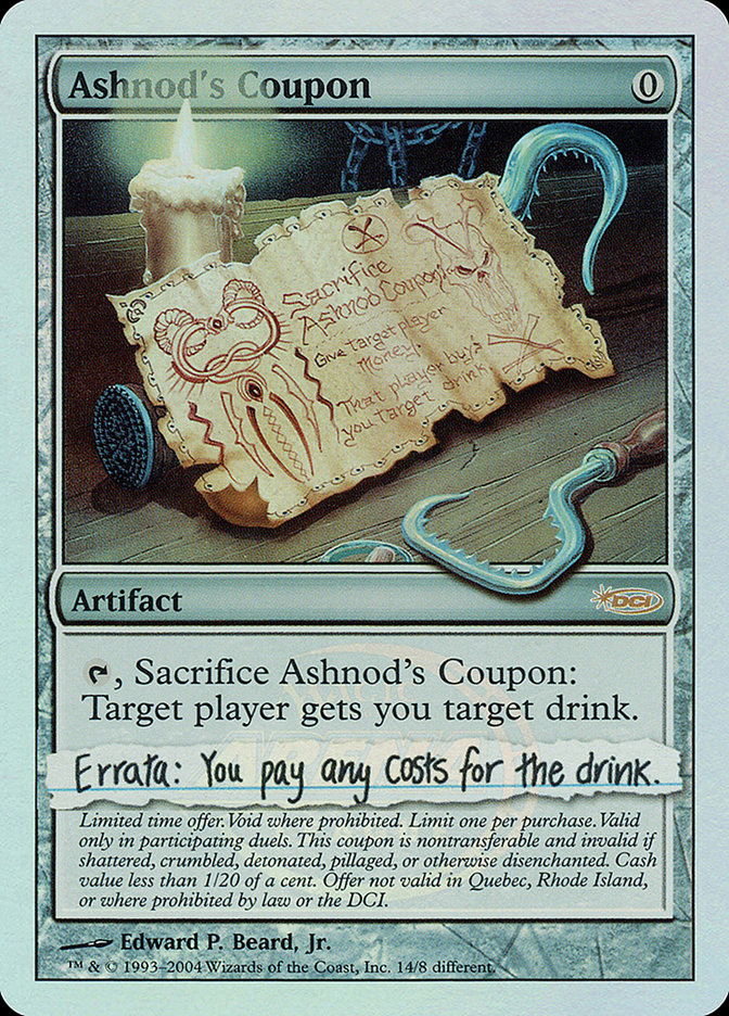 Ashnod's Coupon [Arena League 2004] 