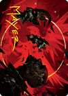 Abrade Art Card (Gold-Stamped Signature) [Innistrad: Crimson Vow Art Series]
