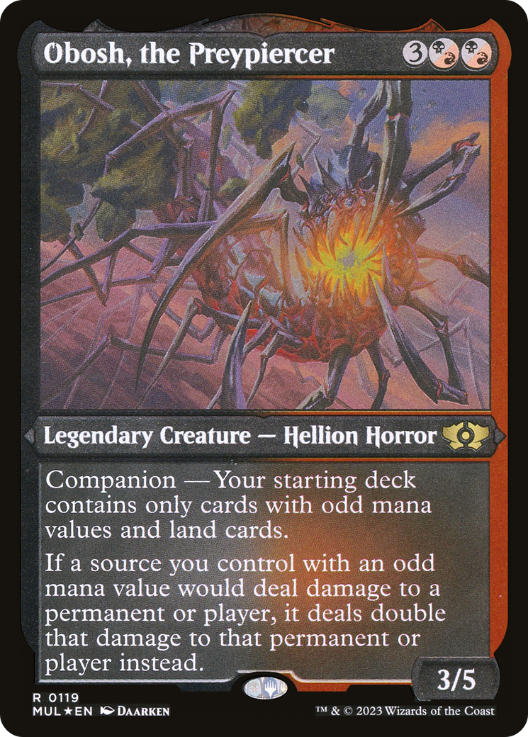 Obosh, the Preypiercer (Foil Etched) [Multiverse Legends] 
