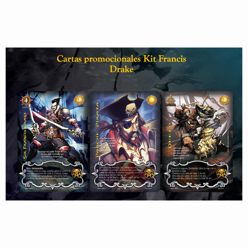Kit De Batalla Francis Drake Promo x 3