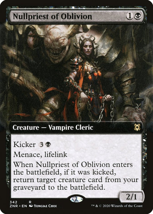 Nullpriest of Oblivion (Extended Art) [Zendikar Rising] 