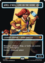 April O'Neil, Live on the Scene (Borderless) (Surge Foil) [Teenage Mutant Ninja Turtles Commander]