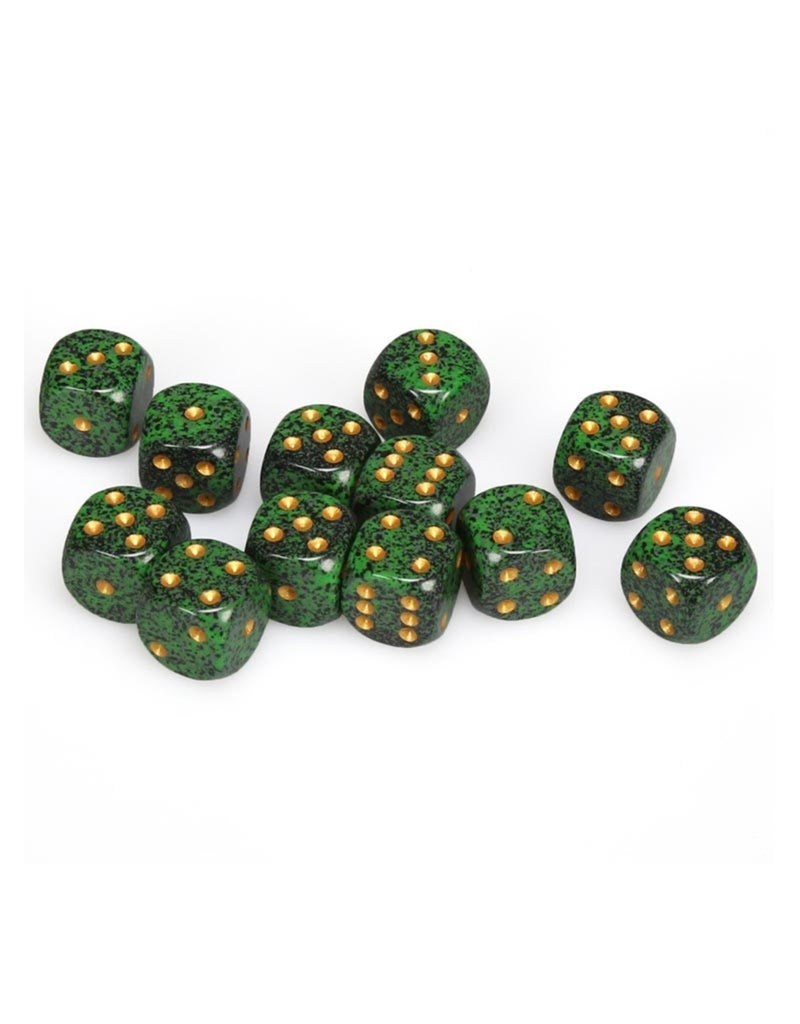 DADOS CHESSEX SPECKLED GOLDEN RECON D6 16MM 