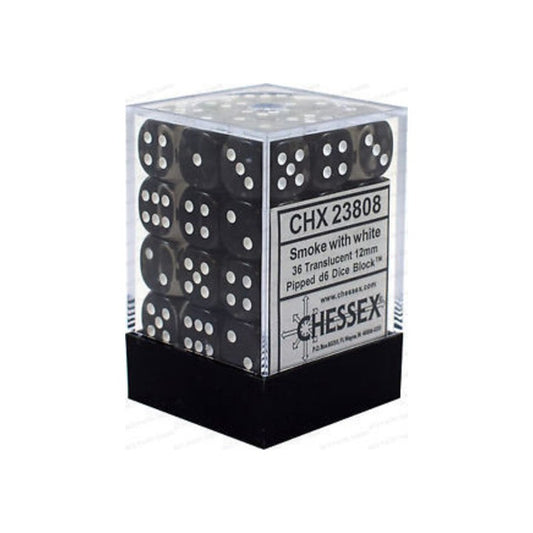 DADOS CHESSEX 12MM SMOKE/WHITE
