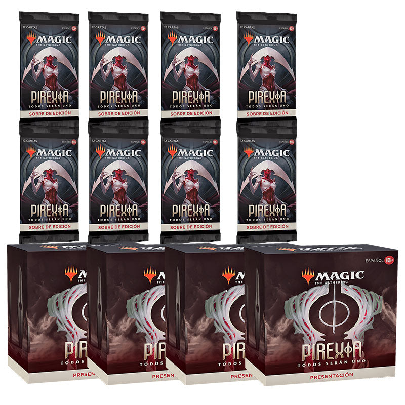 Mtg Combo 4 Kits Prerelease At Home - Phyrexia All Will Be One + 8 Set Boosters