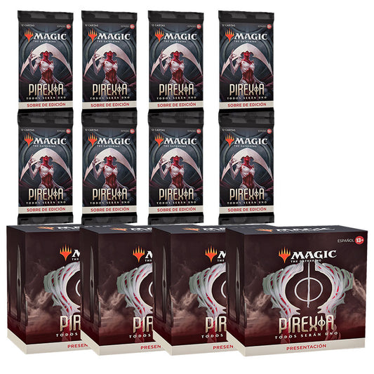 Mtg Combo 4 Kits Prerelease At Home - Phyrexia All Will Be One + 8 Set Boosters