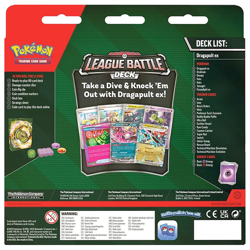Pokémon - League Battle Deck Dragapult Ex - Ingles (Preventa)