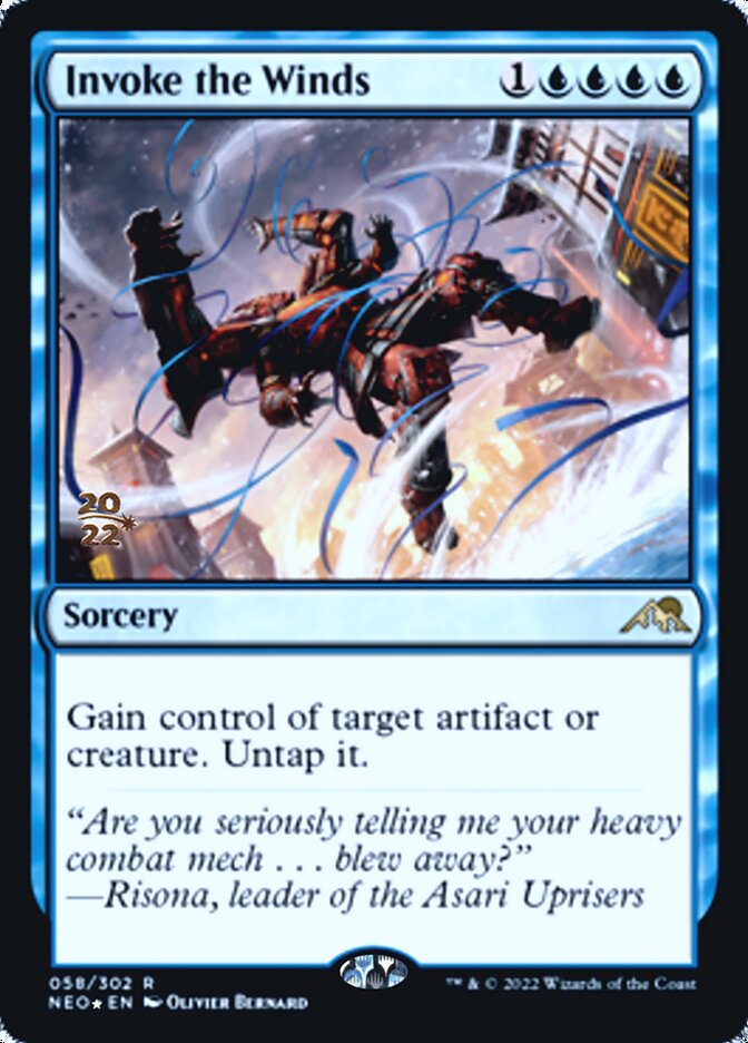Invoke the Winds [Kamigawa: Neon Dynasty Prerelease Promos] 