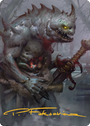 Gray Slaad Art Card (Gold-Stamped Signature) [Commander Legends: Battle for Baldur's Gate Art Series]