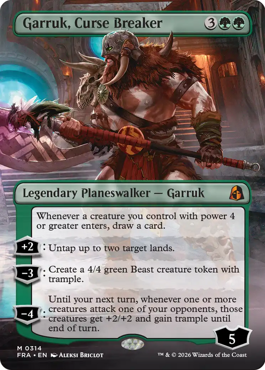 Garruk, Curse Breaker (Borderless) [Reality Fracture]