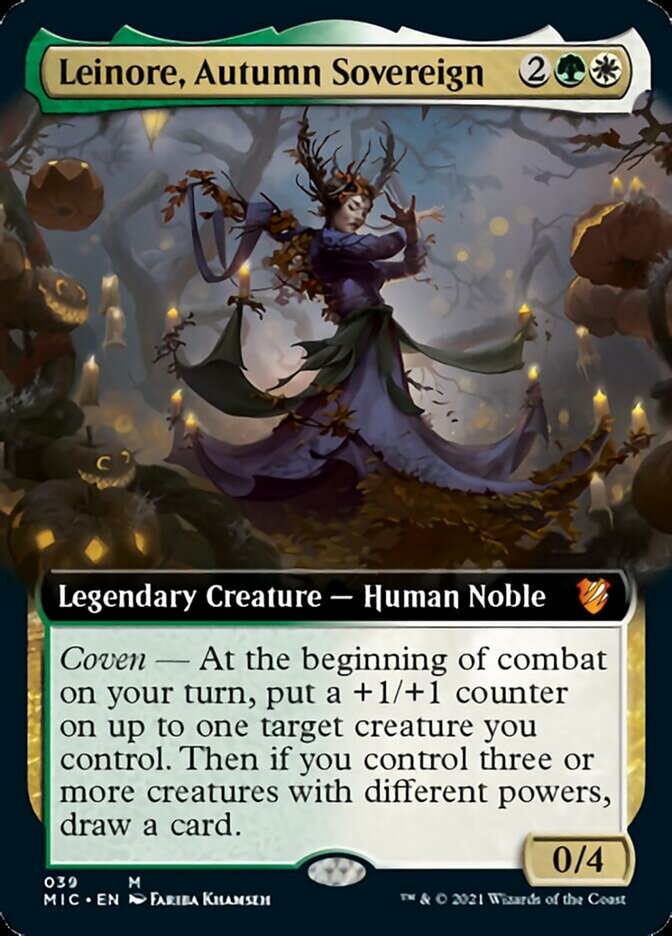 Leinore, Autumn Sovereign (Extended Art) [Innistrad: Midnight Hunt Commander] 